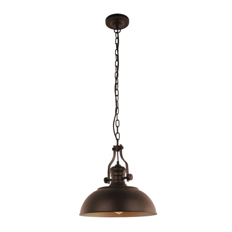 Rosalia lampa wisząca brązowa na łańcuchu industrialna Italux