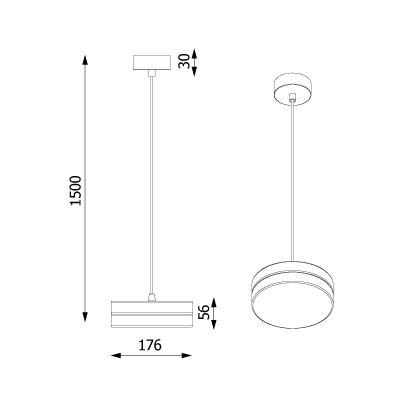 Pills lampa wisząca LED Cleoni
