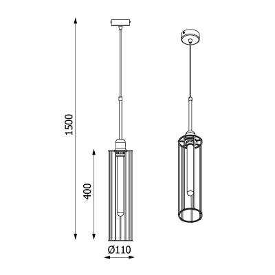 wymiary lampy Take