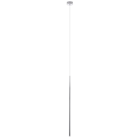 LOUISE 1 lampa wisząca LED długi klosz chrom Azzardo