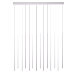 LOUISE 14 lampa wisząca LED długie klosze biały