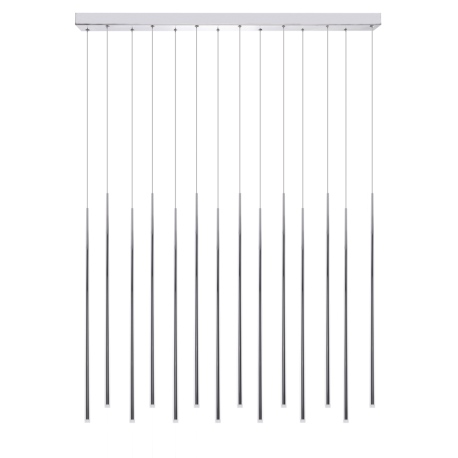 LOUISE 14 lampa wisząca LED długie klosze chrom Azzardo
