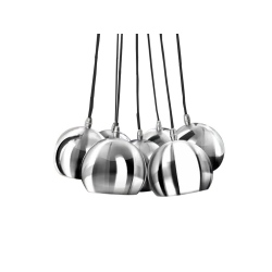 NOA 7 lampa wisząca chrom, biały
