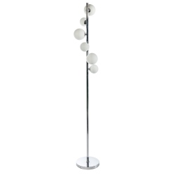 SYBILLA 6 FLOOR lampa podłogowa biały, chrom
