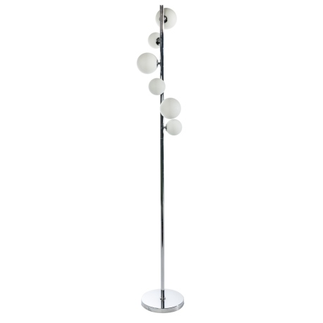 SYBILLA 6 FLOOR lampa podłogowa biały, chrom Azzardo