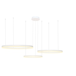 HALO 100+80+60 CCT WH + pilot lampa wisząca strukturalny biały