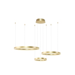 HALO 80+60+40 CCT GO + pilot lampa wisząca mosiężny złoty