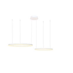 HALO 80+60 CCT WH + pilot lampa wisząca strukturalny biały