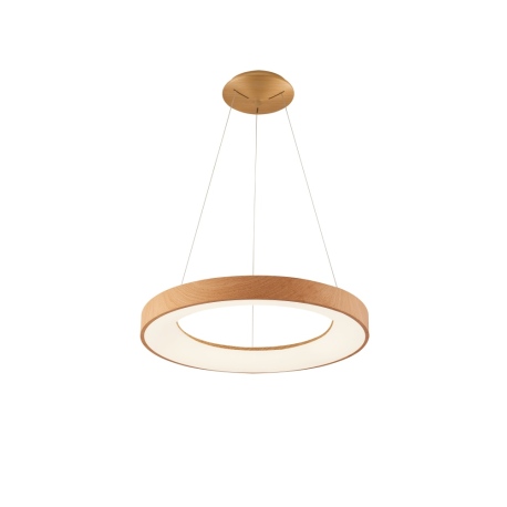 SANTANA 60 CCT WO + pilot lampa wisząca drewniany, biały akryl Azzardo