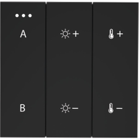 SWITCH PANEL pilot 2-GROUP BLUETOOTH BK panel sterujący matowy czarny Azzardo