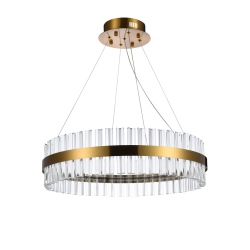 FRANCESCA 60 lampa wisząca mosiężny, przezroczysty
