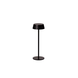 GILBERTO TABLE IP54 BK lampa stołowa zewnętrzna strukturalny czarny, biały akryl