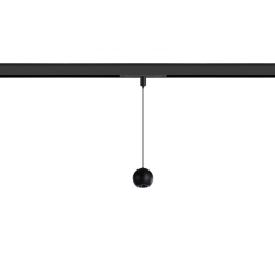 KORI TRACK MAGNETIC 5W 3000K czarna oprawa wisząca do szynoprzewodu