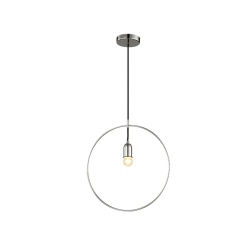 KRUG chrom lampa wisząca z obręczą