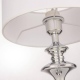ABU DHABI 1 lampa stołowa biała srebrna 27cm