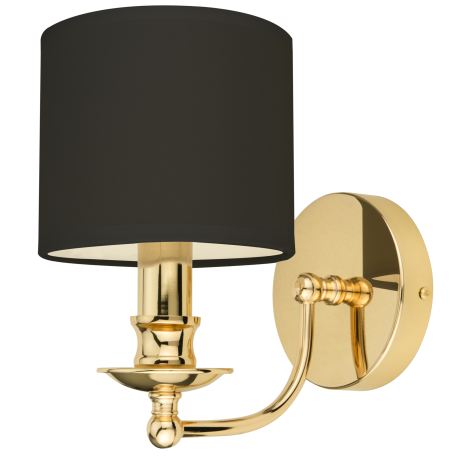 ABU DHABI 1 kinkiet czarny złoty 14cm COSMOLight