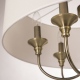 ABU DHABI 2 lampa wisząca biała mosiądz 60cm