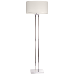 ATHENS lampa podłogowa biała srebrna 21cm