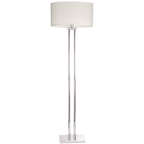 ATHENS lampa podłogowa biała srebrna 21cm COSMOLight