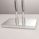 ATHENS lampa podłogowa biała srebrna 21cm