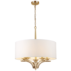 ATLANTA lampa wisząca biała złota 60cm