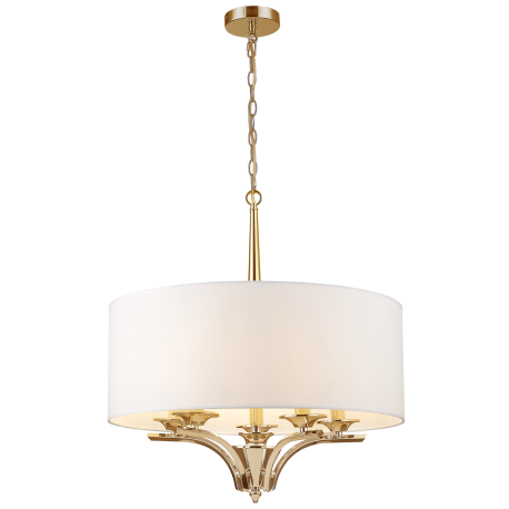 ATLANTA lampa wisząca biała złota 60cm COSMOLight