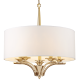 ATLANTA lampa wisząca biała złota 60cm