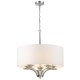 ATLANTA lampa wisząca biała nikiel 60cm COSMOLight