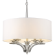 ATLANTA lampa wisząca biała nikiel 60cm