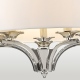 ATLANTA lampa wisząca biała nikiel 60cm