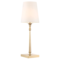 AUSTIN lampa stołowa biała złota 22cm