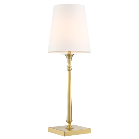 AUSTIN lampa stołowa biała mosiądz 22cm COSMOLight