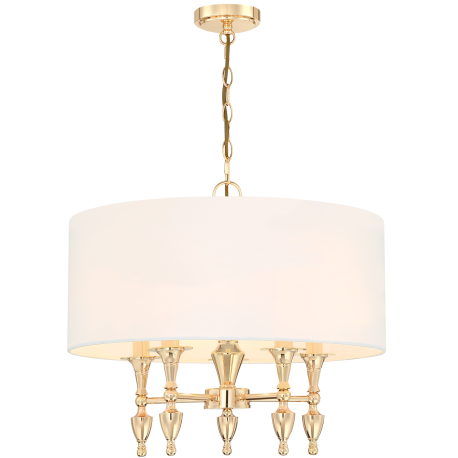 AUSTIN lampa wisząca biała złota 55cm COSMOLight