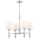 AUSTIN lampa wisząca biała nikiel 61cm COSMOLight