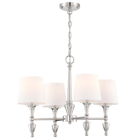 AUSTIN lampa wisząca biała nikiel 61cm COSMOLight