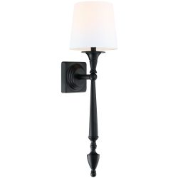 AUSTIN kinkiet biały czarny 15cm