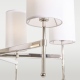 DENVER lampa wisząca biała nikiel 70cm