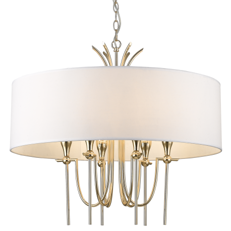 LAS VEGAS lampa wisząca biała złota 70cm COSMOLight