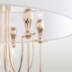 LAS VEGAS lampa wisząca biała złota 70cm