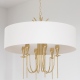 LAS VEGAS lampa wisząca biała złota 70cm