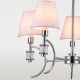 LIVERPOOL lampa wisząca biała srebrna 60cm