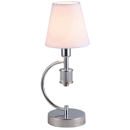 LIVERPOOL lampa stołowa biała srebrna 14cm COSMOLight