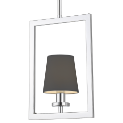 LONDON lampa wisząca czarna srebrna 12cm
