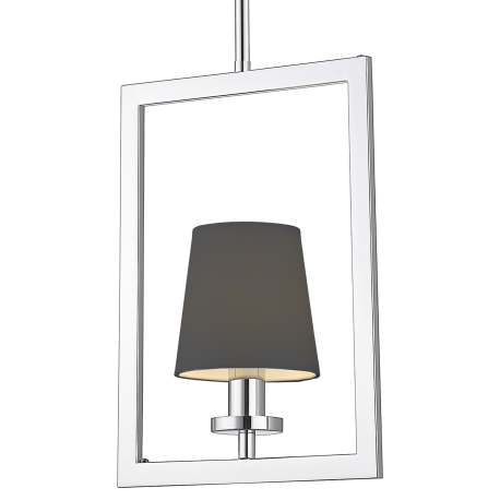 LONDON lampa wisząca czarna srebrna 12cm COSMOLight