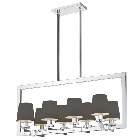 LONDON lampa wisząca czarna srebrna 35cm COSMOLight