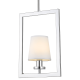 LONDON lampa wisząca biała srebrna 12cm COSMOLight