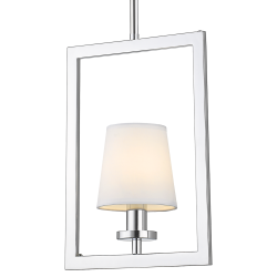 LONDON lampa wisząca biała srebrna 12cm