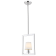 LONDON lampa wisząca biała srebrna 12cm
