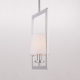 LONDON lampa wisząca biała srebrna 12cm