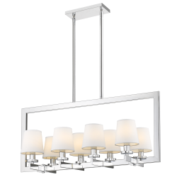 LONDON lampa wisząca biała srebrna 35cm